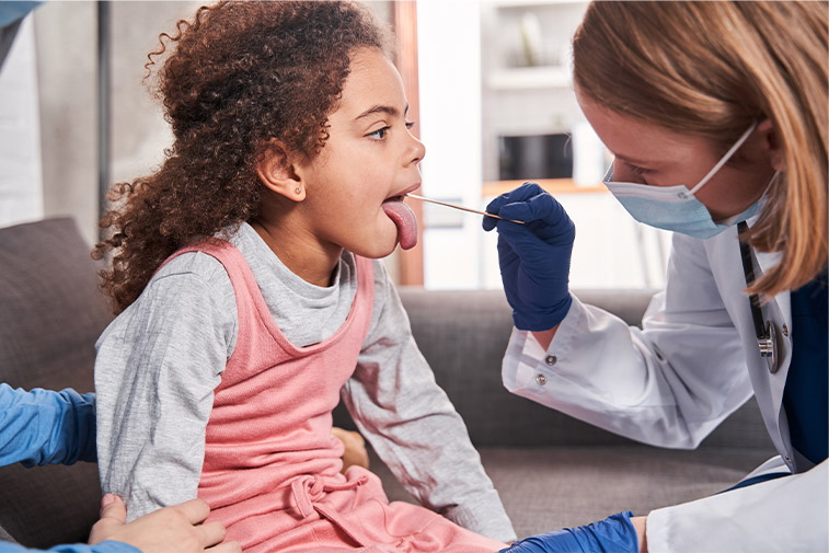 Urgent Care Doctor Treating a Young Patient