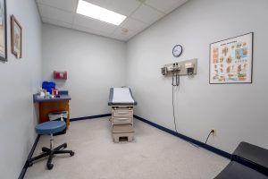 Sunbury Urgent Care exam room