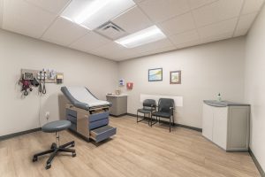 Newark Valley Urgent Care Interior exam room